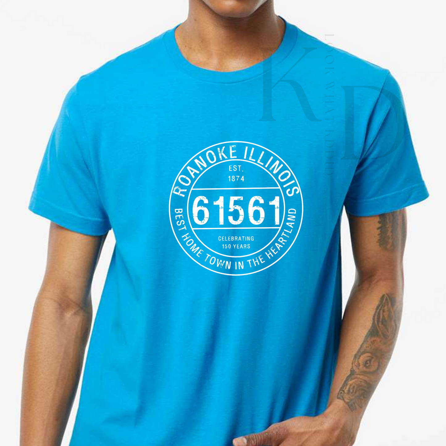 A ROANOKE Postal Zip Code Shirts T-shirts (White Design)