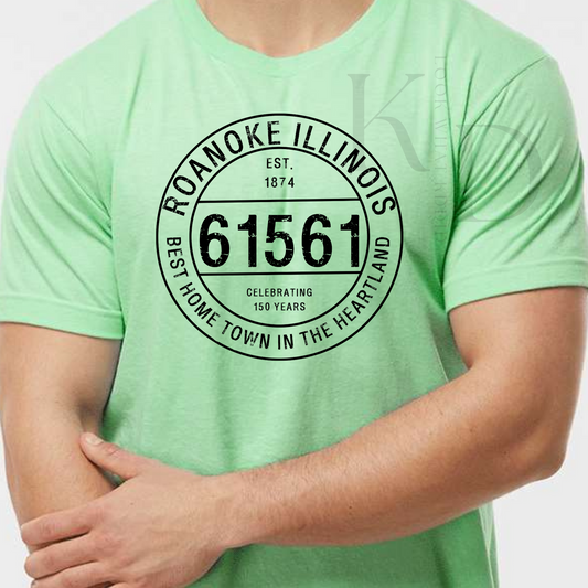 A ROANOKE Postal Zip Code Shirts T-shirts