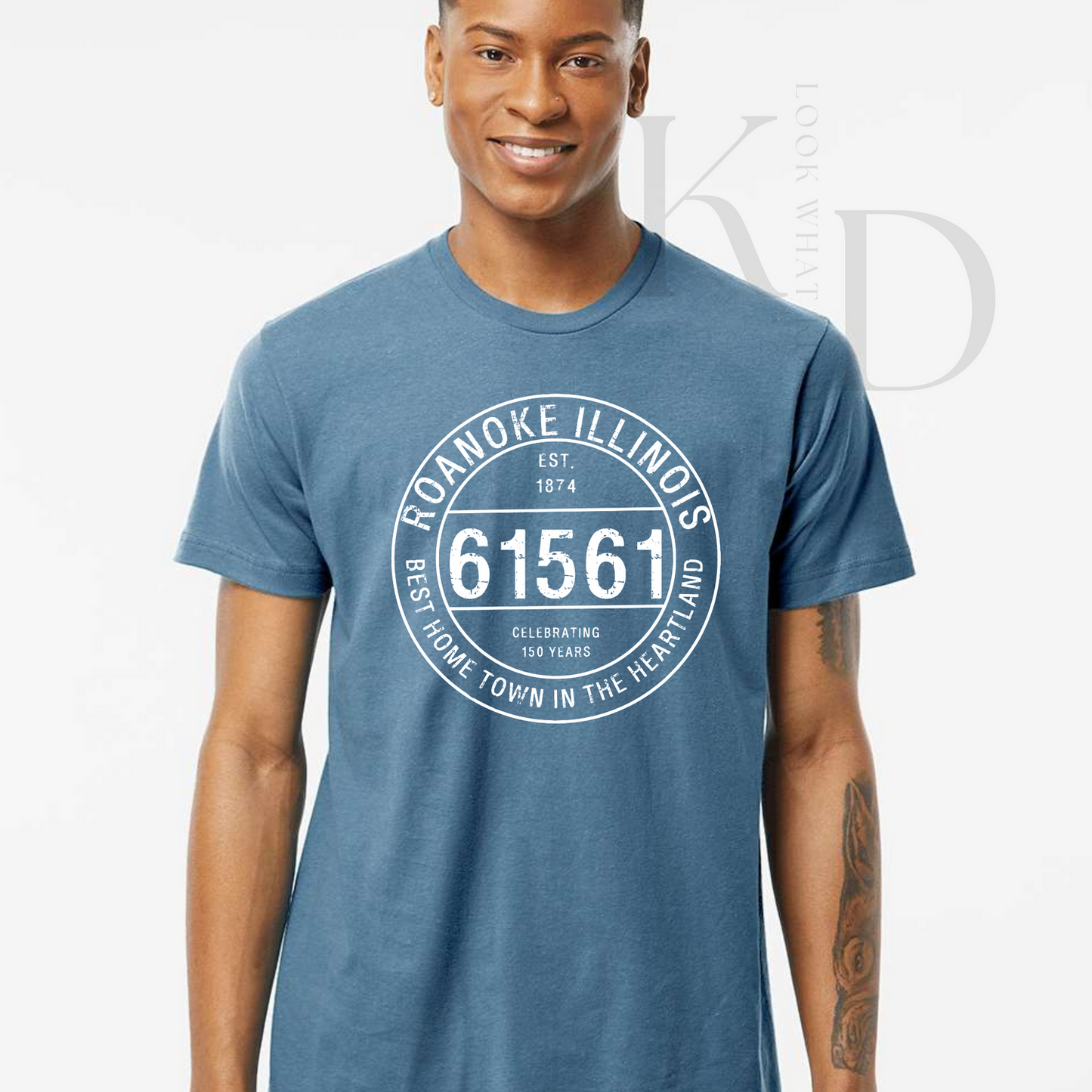 A ROANOKE Postal Zip Code Shirts T-shirts (White Design)