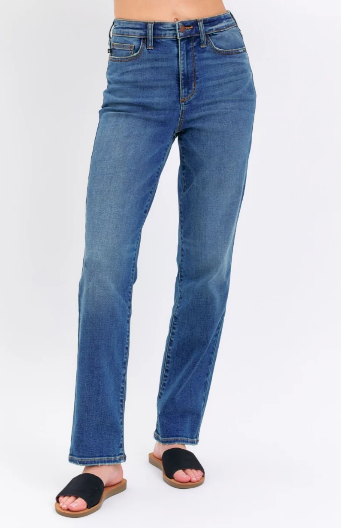 Judy Blue Shannon High-Rise Straight Leg Jeans JB8601