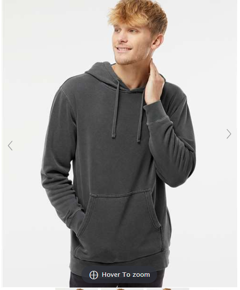 Unisex Midweight Pigment-Dyed Hooded Sweatshirt - PRM4500