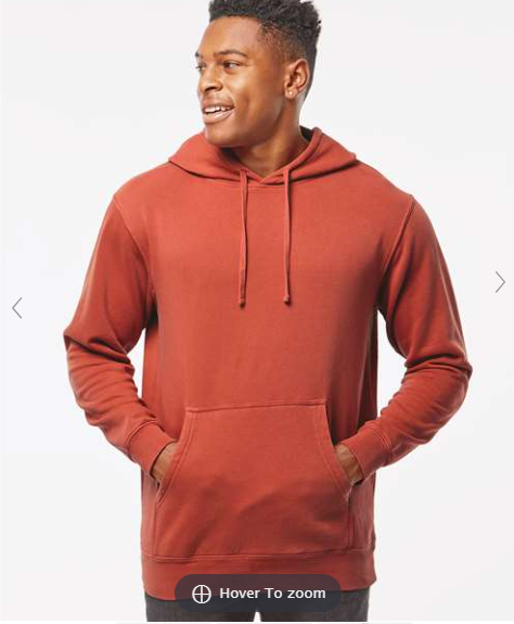 Unisex Midweight Pigment-Dyed Hooded Sweatshirt - PRM4500