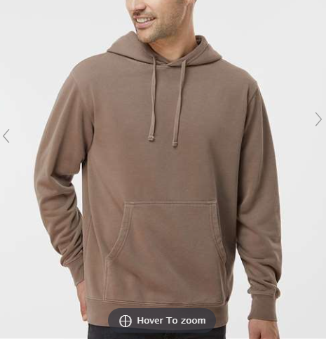 Unisex Midweight Pigment-Dyed Hooded Sweatshirt - PRM4500