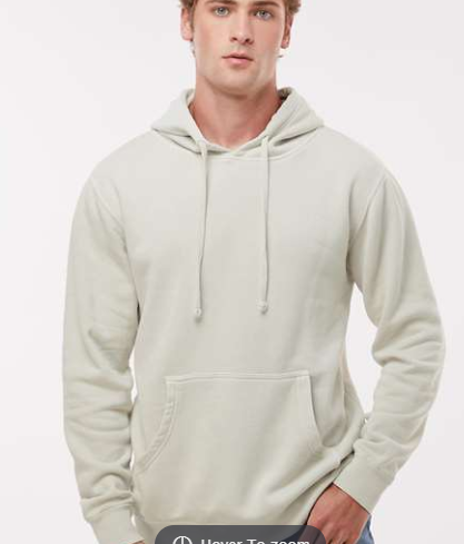 Unisex Midweight Pigment-Dyed Hooded Sweatshirt - PRM4500