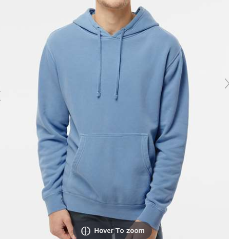 Unisex Midweight Pigment-Dyed Hooded Sweatshirt - PRM4500