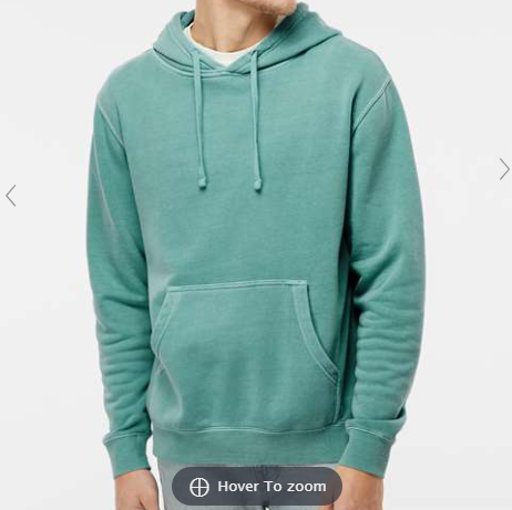 Unisex Midweight Pigment-Dyed Hooded Sweatshirt - PRM4500