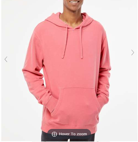 Unisex Midweight Pigment-Dyed Hooded Sweatshirt - PRM4500
