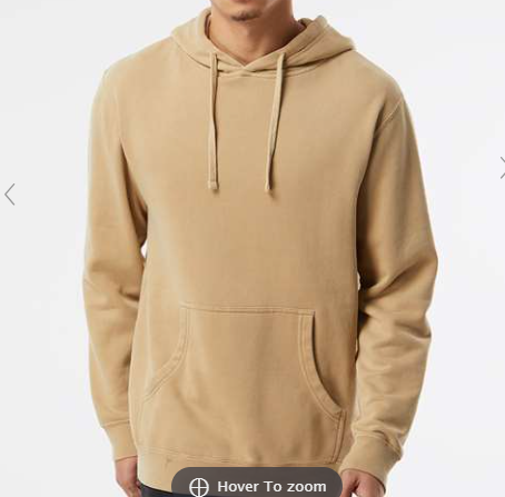 Unisex Midweight Pigment-Dyed Hooded Sweatshirt - PRM4500