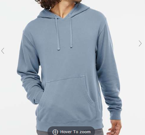 Unisex Midweight Pigment-Dyed Hooded Sweatshirt - PRM4500