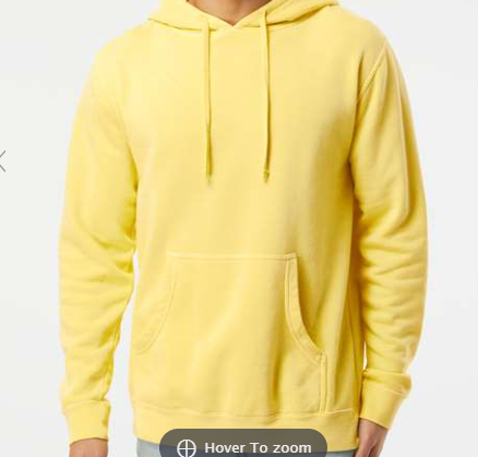 Unisex Midweight Pigment-Dyed Hooded Sweatshirt - PRM4500
