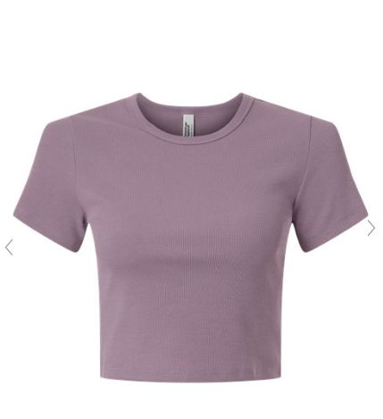 Women's Baby Rib Cropped Tee - BR210