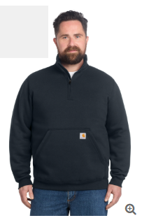 Carhartt® Midweight 1/4-Zip Mock Neck Sweatshirt. CT105294