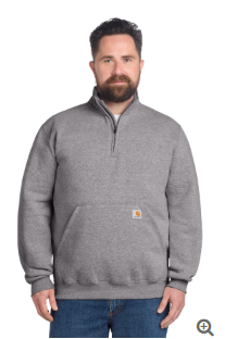 Carhartt® Midweight 1/4-Zip Mock Neck Sweatshirt. CT105294