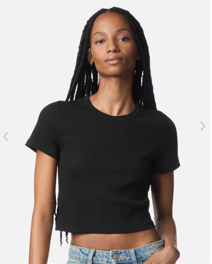 Women's Baby Rib Cropped Tee - BR210