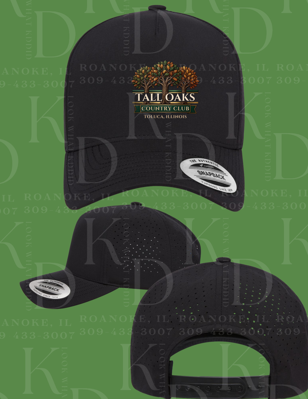 Printed Hat TALL OAKS