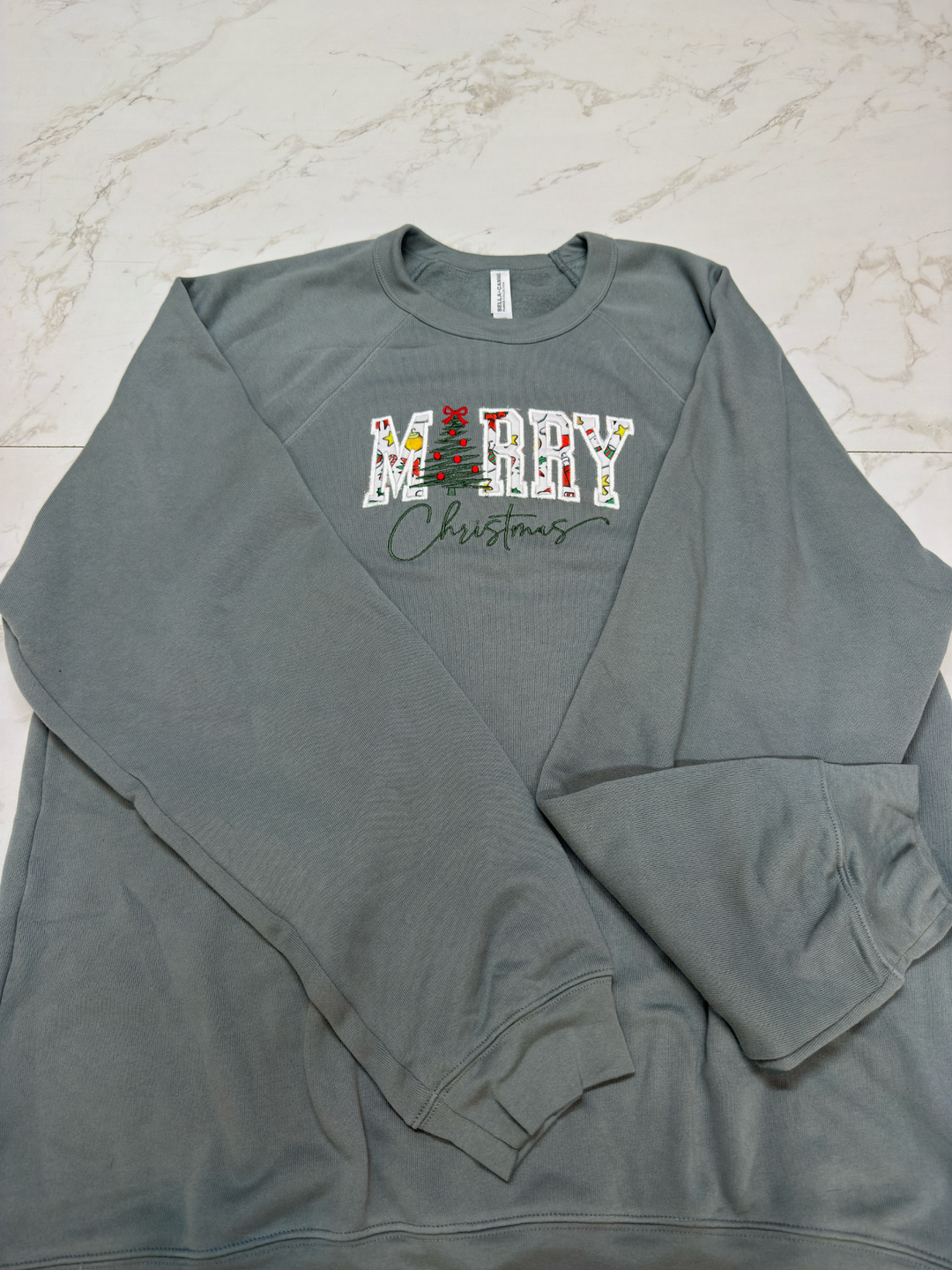 Chritmas Embroidered Crew