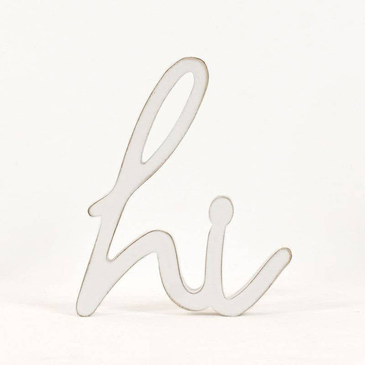HI wood cutout