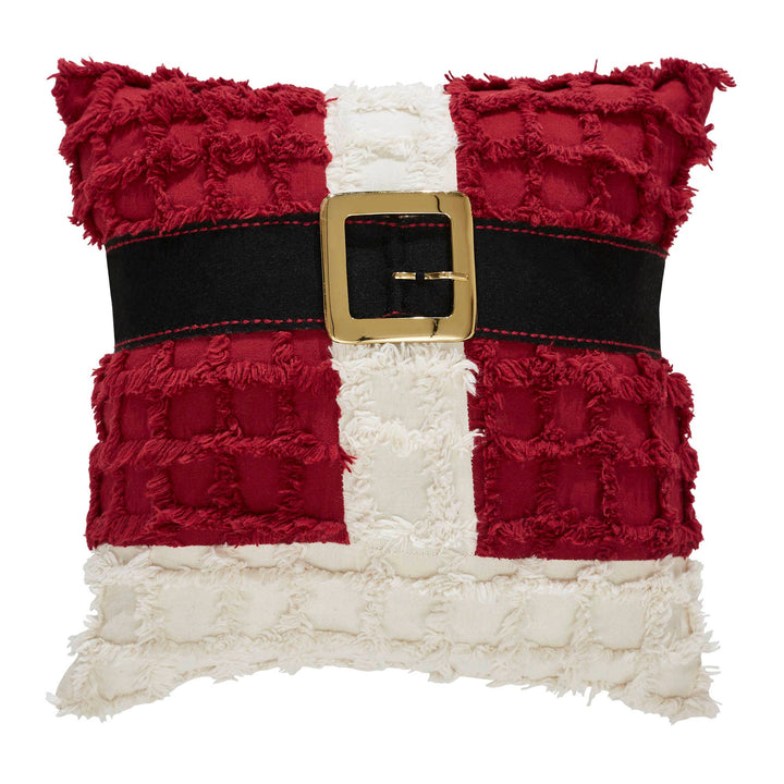 Kringle Chenille Santa Suit Pillow