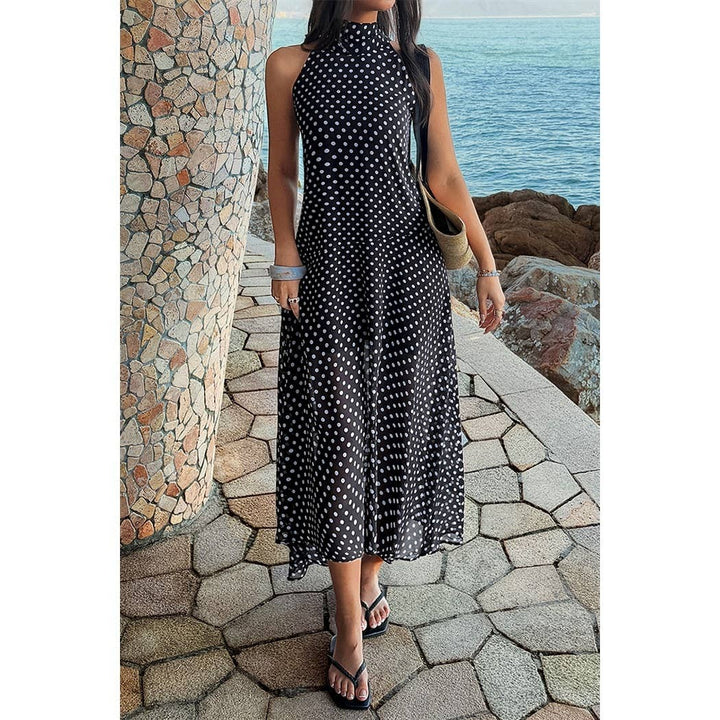 Halter Polka Dot Tulle Dress