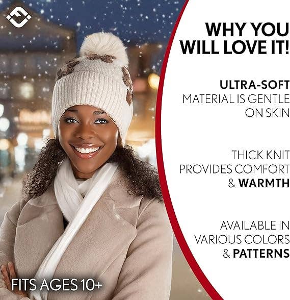 Pom Beanie Daisy - Beige