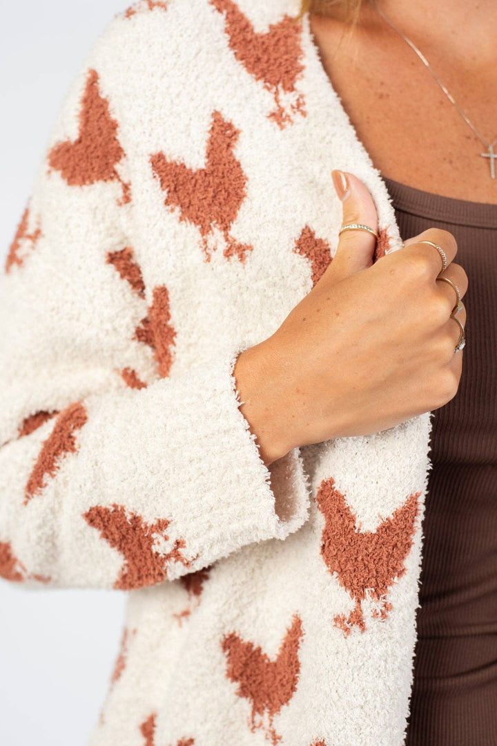 Western Chicken Luxe Cardigan