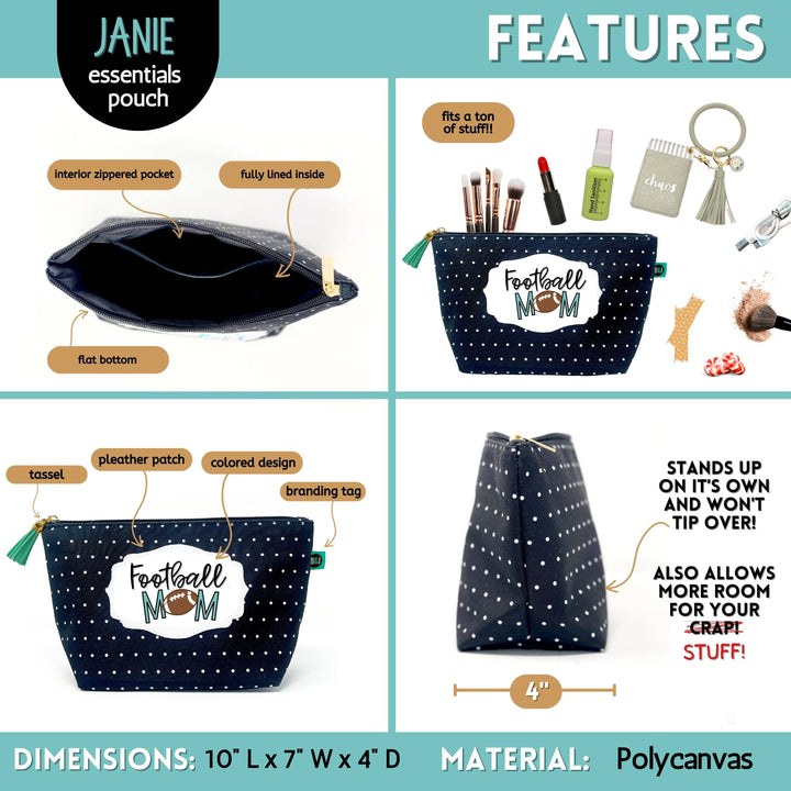 Tote Bags for Basketball, Baseball, Football and Soccer Moms