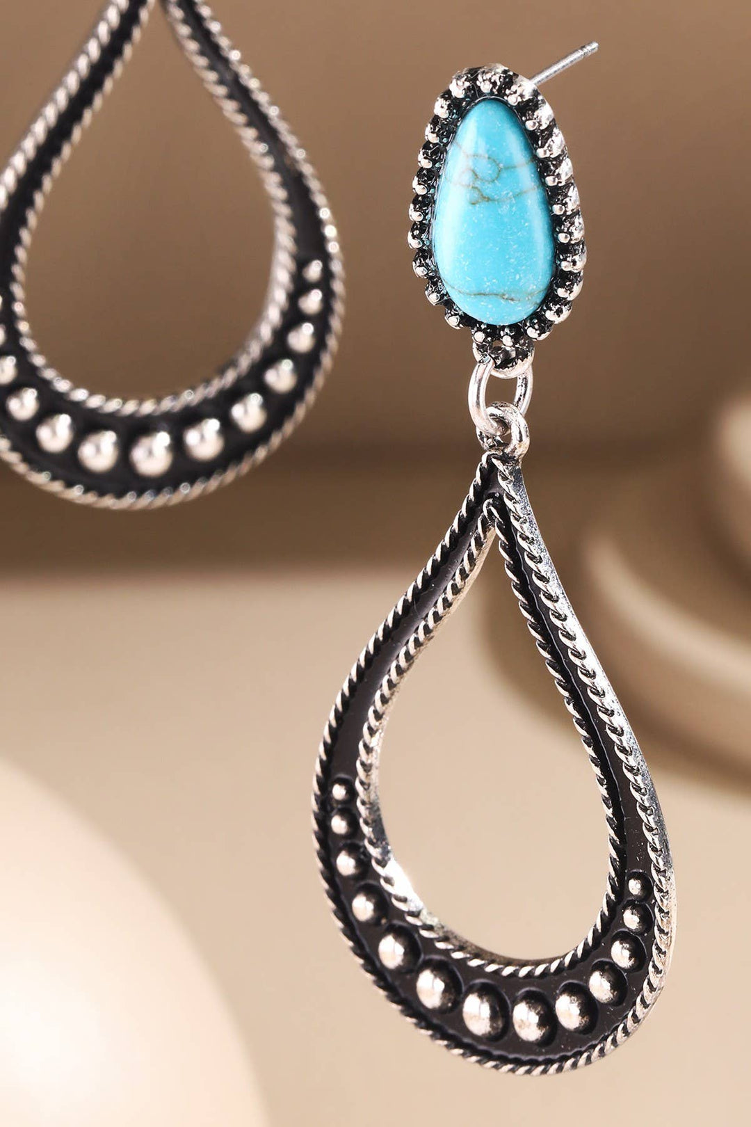 Western Teardrop Dangle Earrings