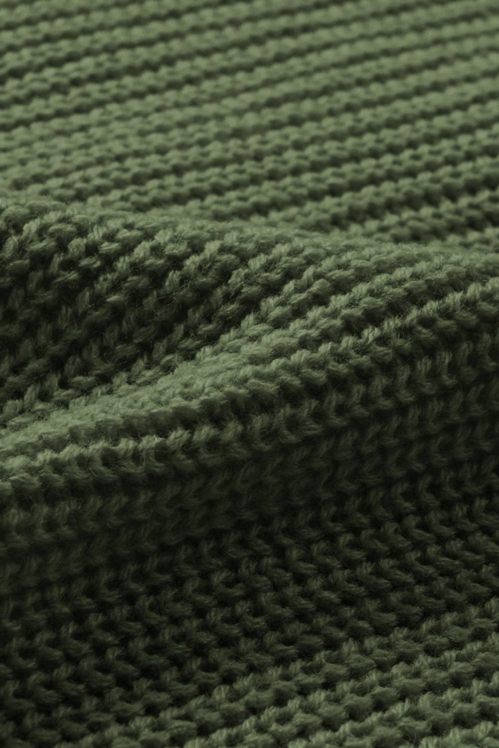 Bishop Sleeve V Neck Button Down Knit Cardigan