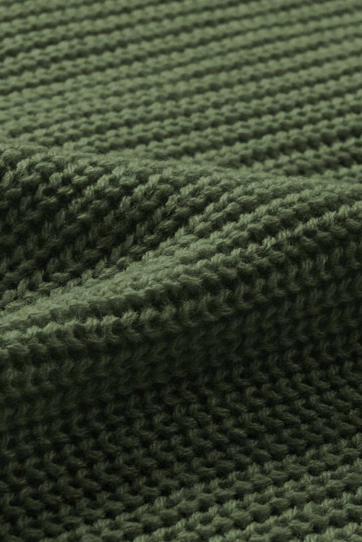 Bishop Sleeve V Neck Button Down Knit Cardigan