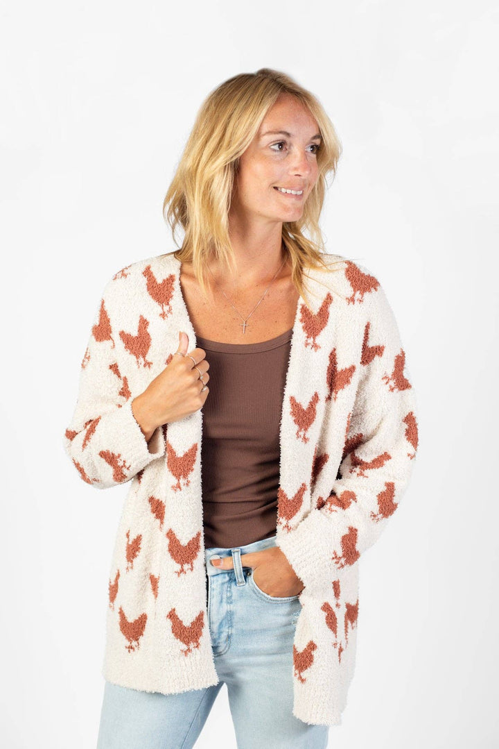 Western Chicken Luxe Cardigan