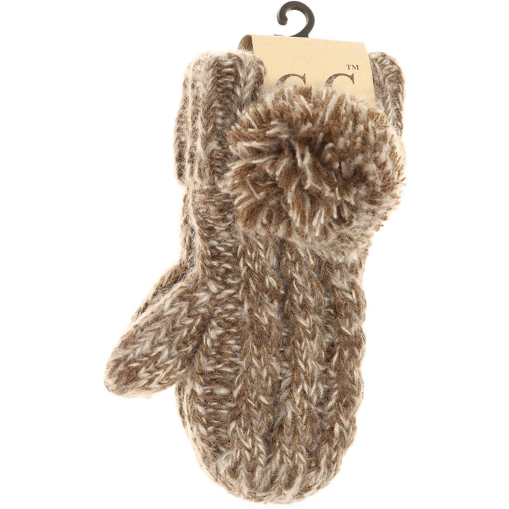 Kids CC  Double Pom Mittens