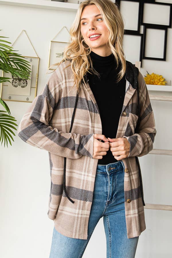 Plaid Hooded Flannel