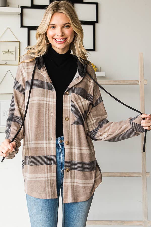 Plaid Hooded Flannel