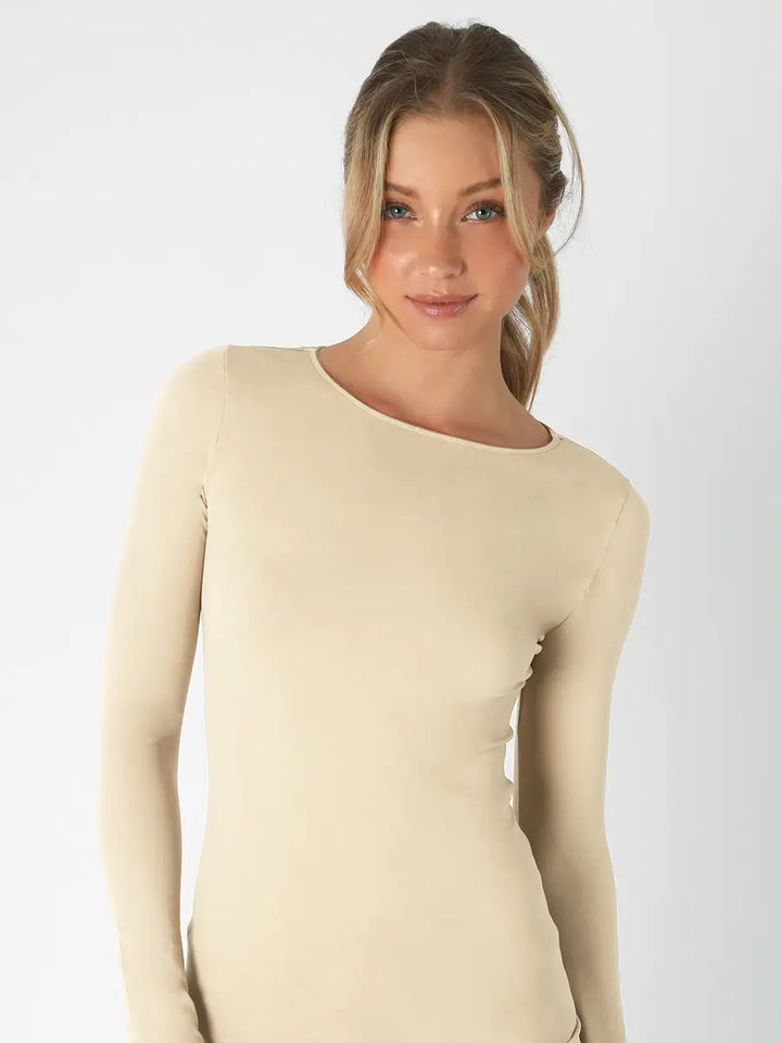 Longsleeve crewneck top