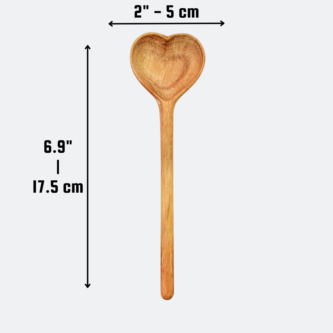 Engraved Wooden Heart Spoon