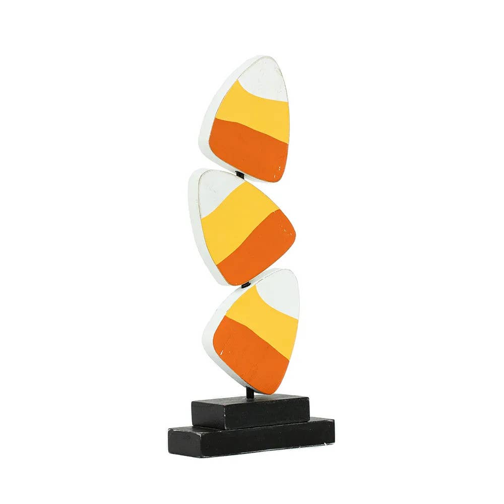 Candy corn wooden decor