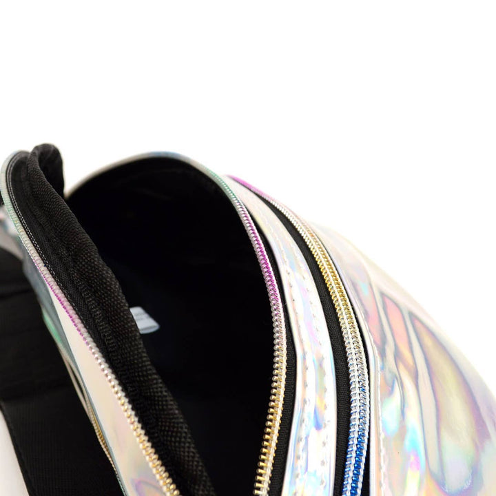 Silver Iridescent Holographic Waist Fanny Pack
