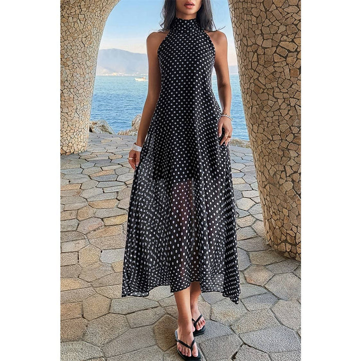 Halter Polka Dot Tulle Dress
