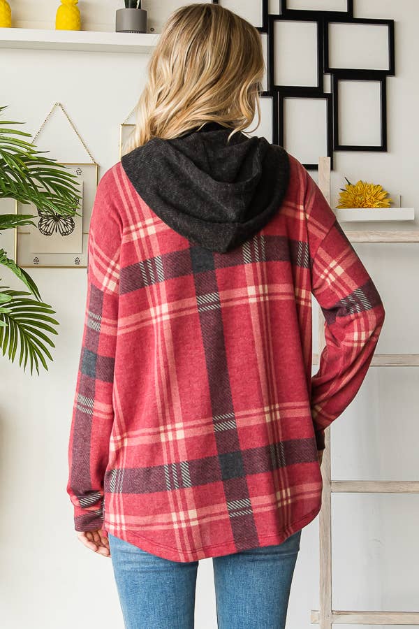 Plaid Hooded Flannel