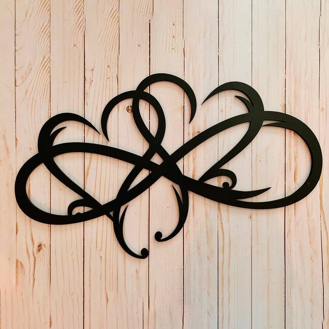 Infinity heart-Metal Wall art