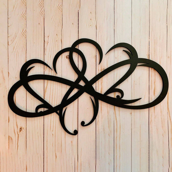 Infinity heart-Metal Wall art