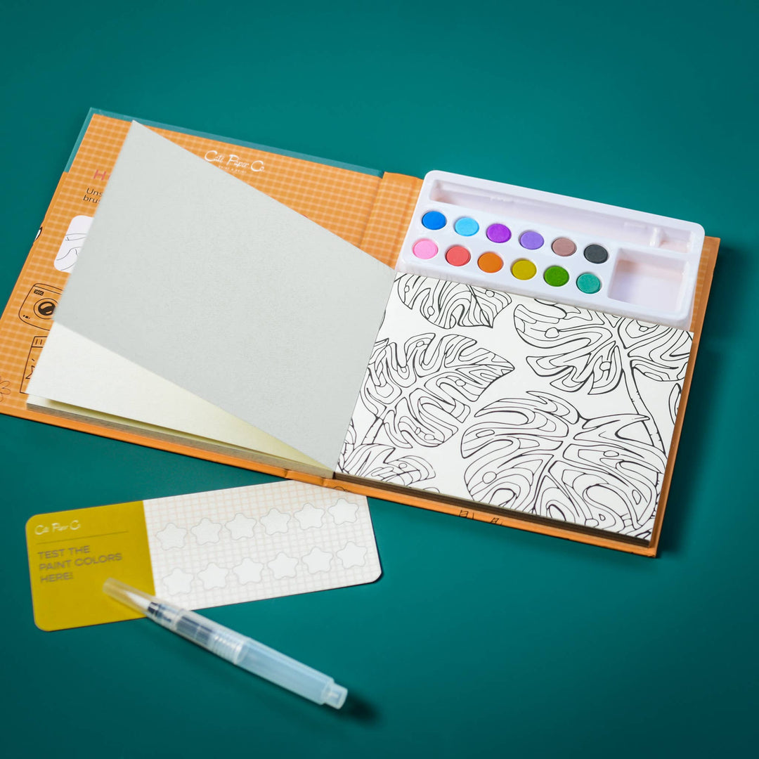 Watercolor Book and Paint Set- A Day at the Beach