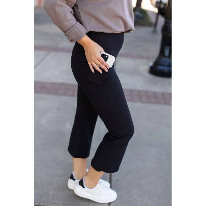 the Delilah - Kick Flare Leggings with Pockets