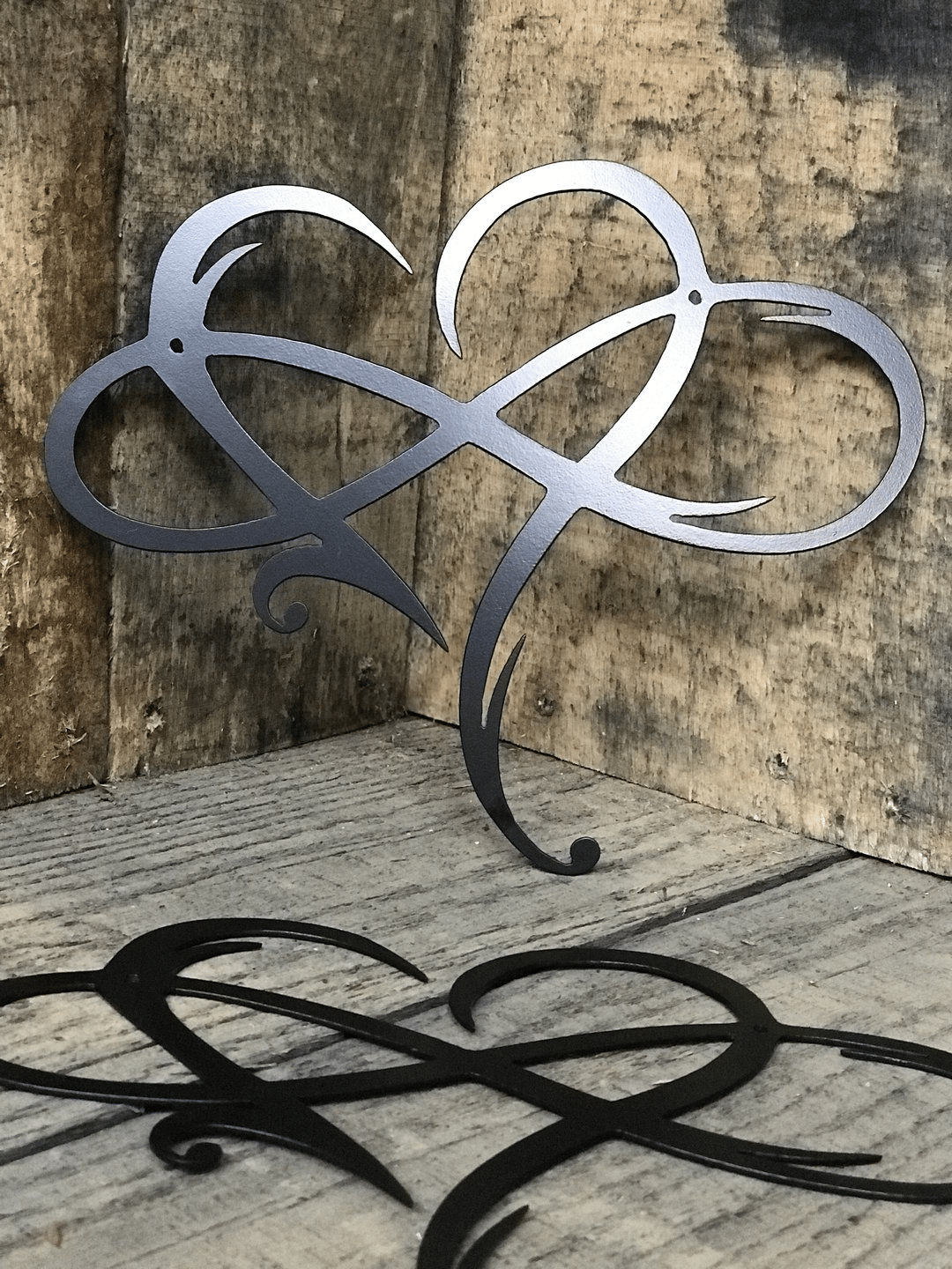 Infinity heart-Metal Wall art