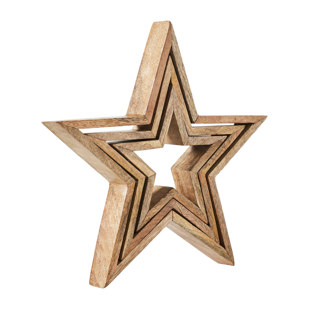 Wooden Nested Stars