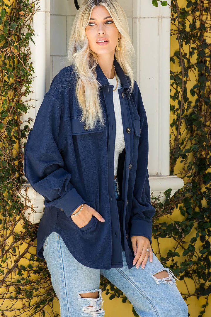 SOFT COZY WASHED SHACKET