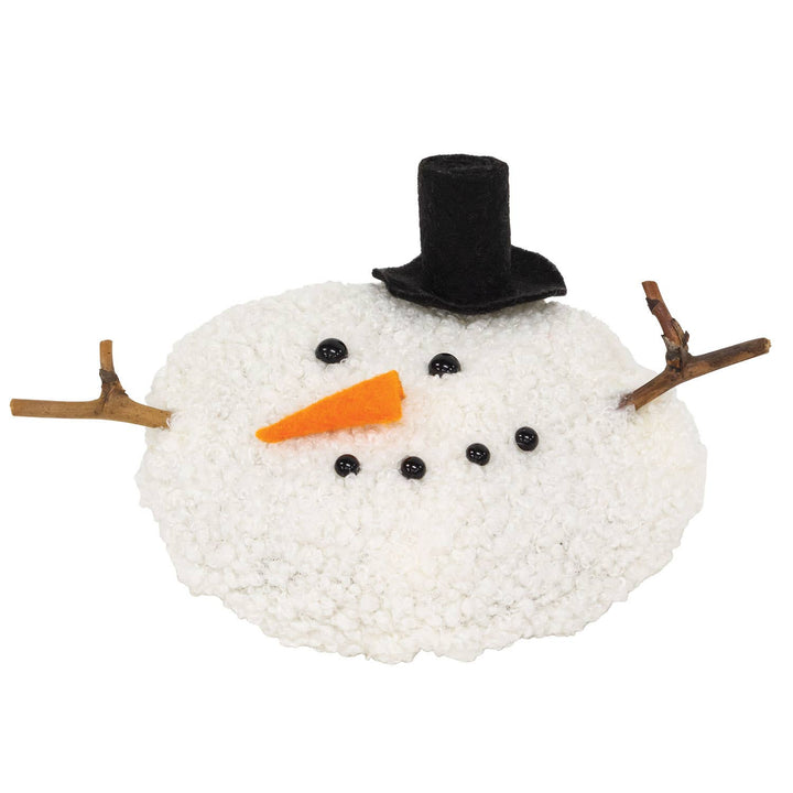 White Melting Top Hat Snowman Head