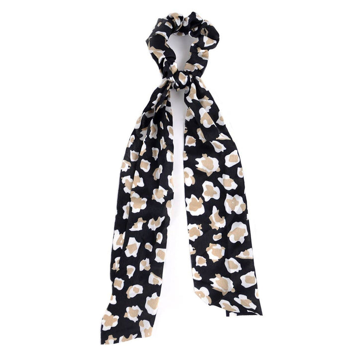Cheetah Print Scrunchie Ribbon Hair Tie
