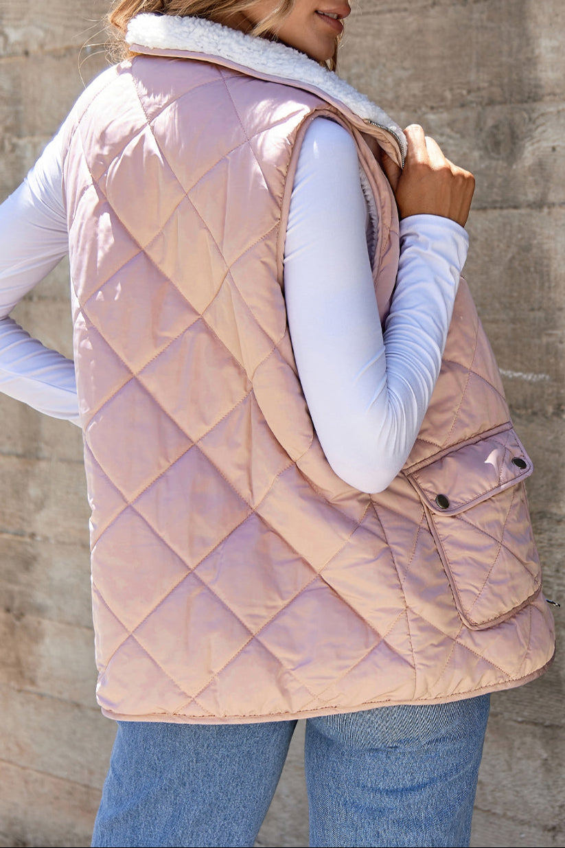 Fleece Lined Quilted Vest