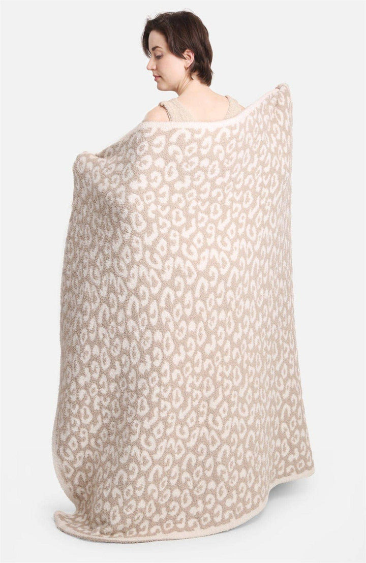 Lux Leopard Print Throw Blanket